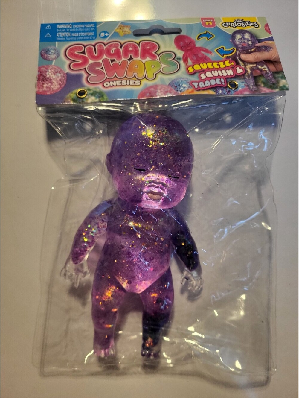 ORB Purple Sugar Swap Baby Squishy Sensory Fidget Toy